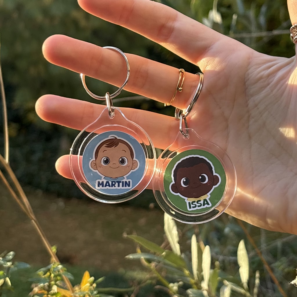 Photo porte-clé issa et martin